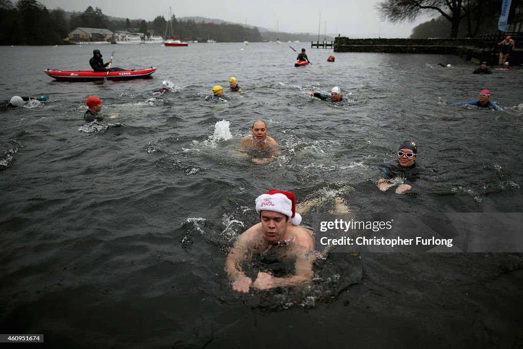 New Years Day Swim In Windermere