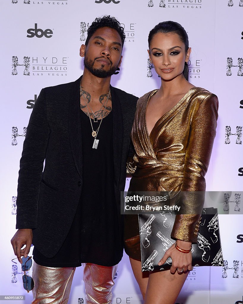 Miguel Hosts 2015 New Year's Eve At Hyde Bellagio In Las Vegas