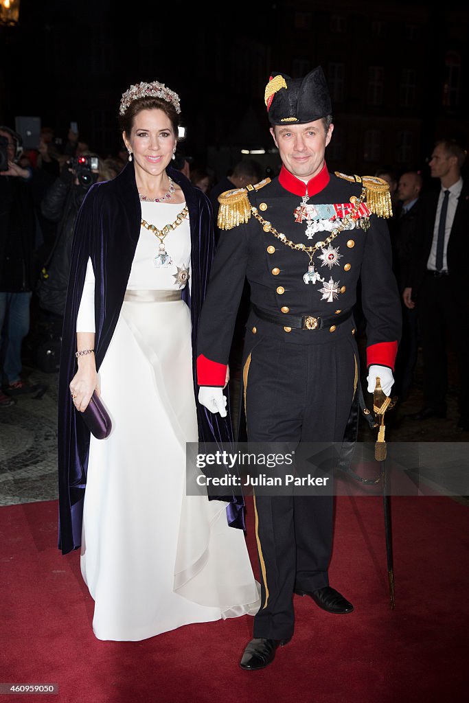 Queen Margrethe Hosts New Year's Banquet