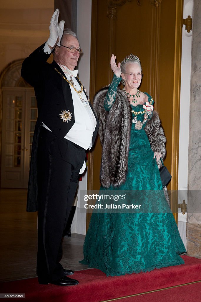 Queen Margrethe Hosts New Year's Banquet