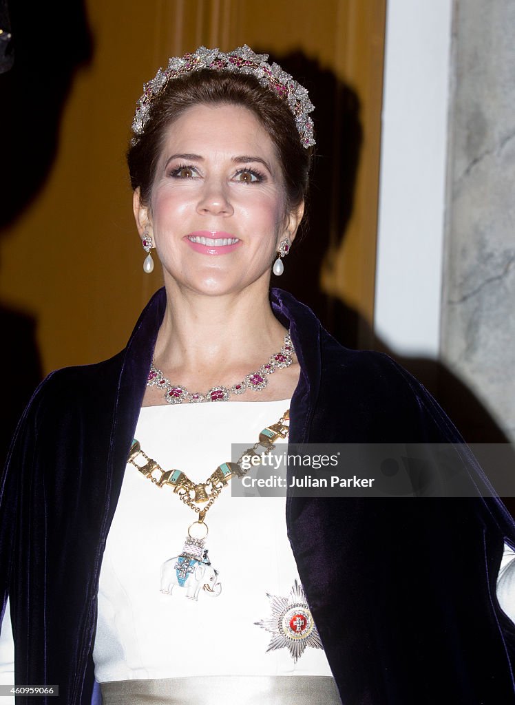Queen Margrethe Hosts New Year's Banquet