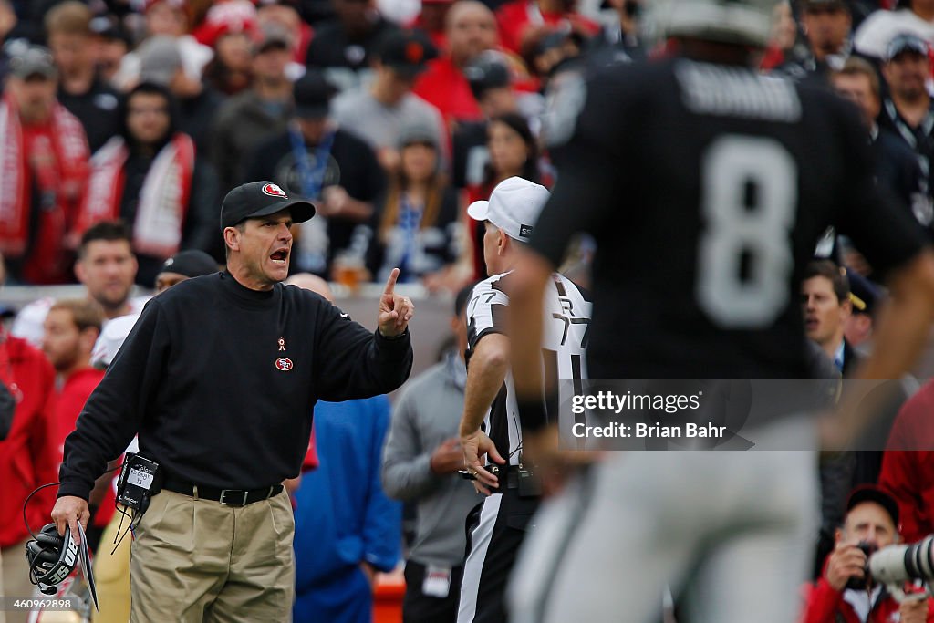 San Francisco 49ers v Oakland Raiders