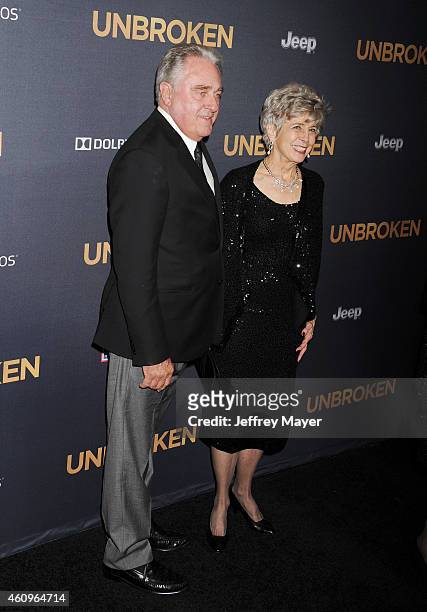William Pitt and Jane Pitt attend the 'Unbroken' Los Angeles premiere held at the Dolby Theatre on December 15, 2014 in Hollywood, California.