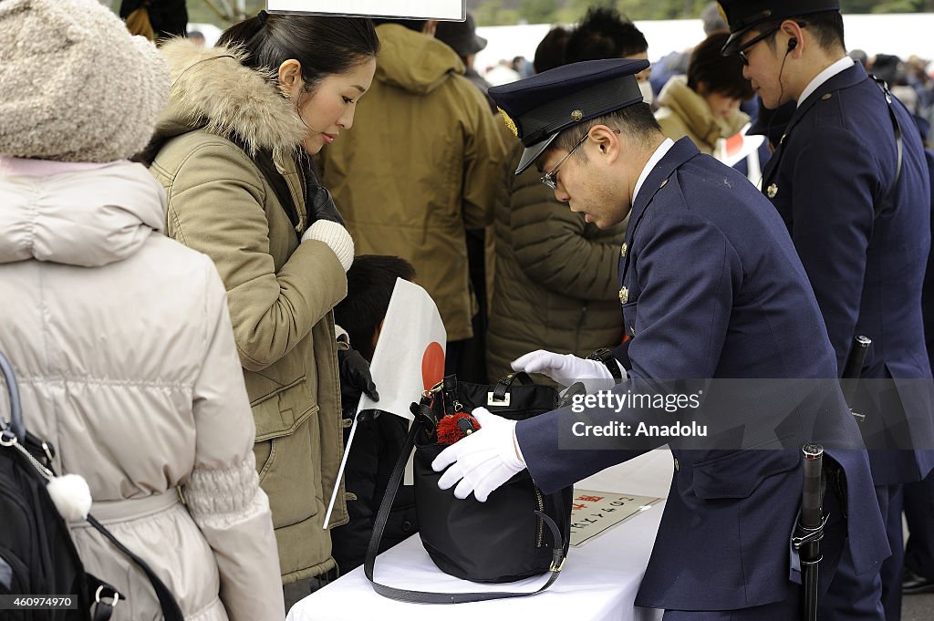 Tokyo Imperial Palace opened visitors for Japanese New Year