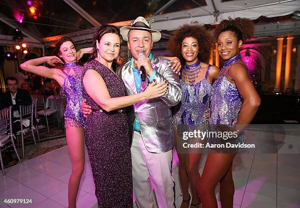 Lou Bega and Irina Agalarova attends New Years Eve And Birthday Party For Irina Agalarova at Barton G on December 31, 2014 in Miami Beach, Florida.