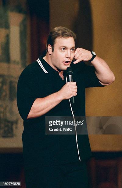 Episode 909 -- Pictured: Comedian Kevin James performs on April 25, 1996 --