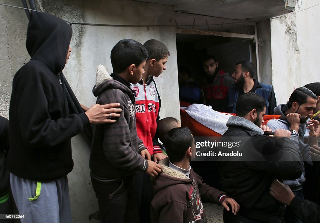 Funeral of Palestinian young man shot dead by Egyptian soldiers at Rafah border