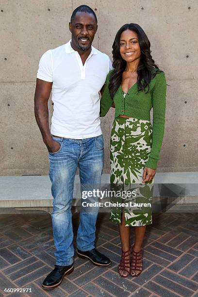 Actors Idris Elba and Naomie Harris attend the 25th annual Palm Springs Film Festival - Talking Pictures on January 5, 2014 in Palm Springs,...