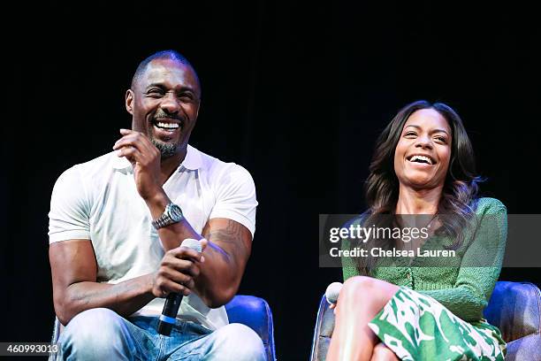 Actors Idris Elba and Naomie Harris attend the 25th annual Palm Springs Film Festival - Talking Pictures on January 5, 2014 in Palm Springs,...