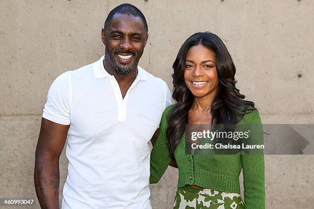 Actors Idris Elba and Naomie Harris attend the 25th annual Palm Springs Film Festival - Talking Pictures on January 5, 2014 in Palm Springs,...