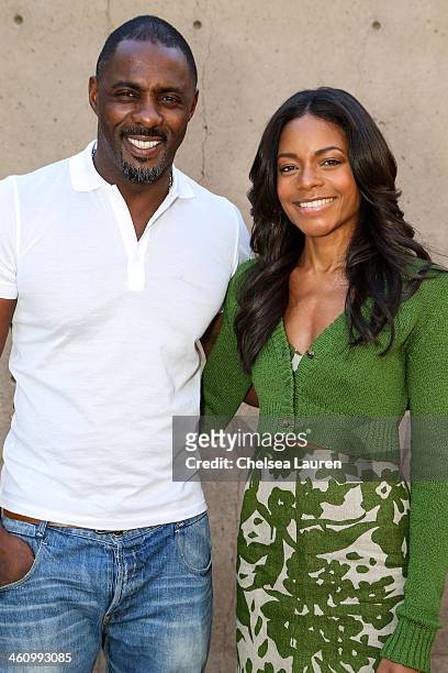 Actors Idris Elba and Naomie Harris attend the 25th annual Palm Springs Film Festival - Talking Pictures on January 5, 2014 in Palm Springs,...