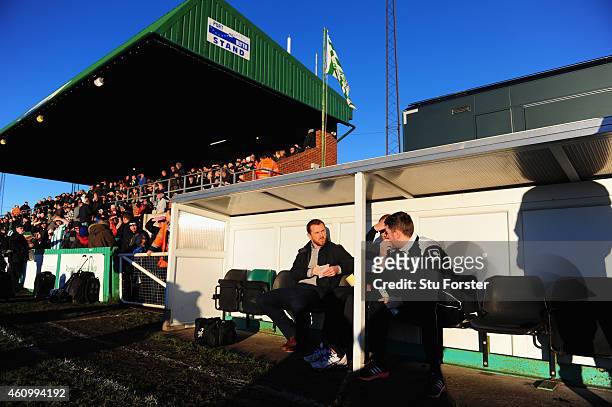 Birmingham city manager Gary Rowett looks on before the FA Cup Third Round match between Blyth Spartans and Birmingham City at Croft Park on January...