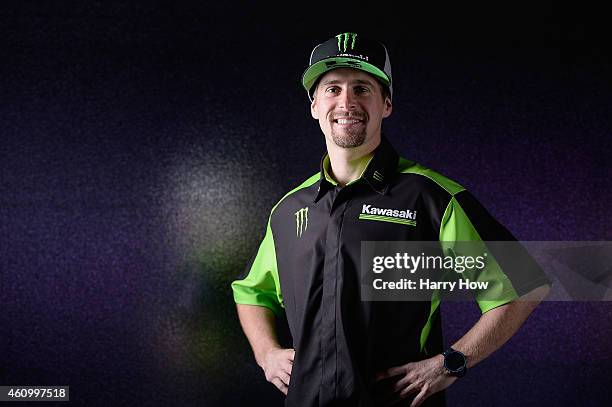 Portrait of Wil Hahn prior to practice for the 2015 Monster Energy AMA Supercross at Angel Stadium of Anaheim on January 3, 2015 in Anaheim,...