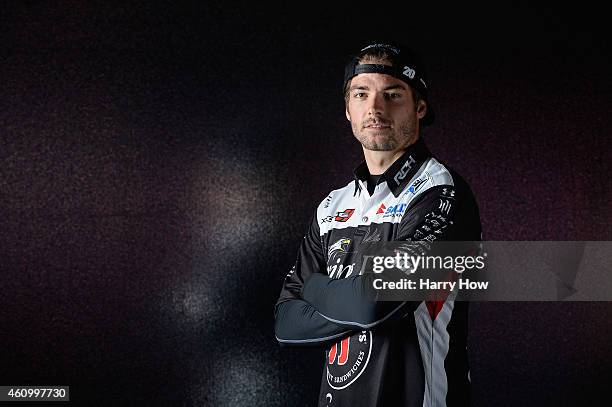 Portrait of Broc Tickle prior to practice for the 2015 Monster Energy AMA Supercross at Angel Stadium of Anaheim on January 3, 2015 in Anaheim,...