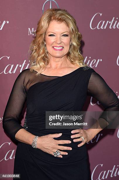 Host Mary Hart attends the 26th Annual Palm Springs International Film Festival Awards Gala at Palm Springs Convention Center on January 3, 2015 in...