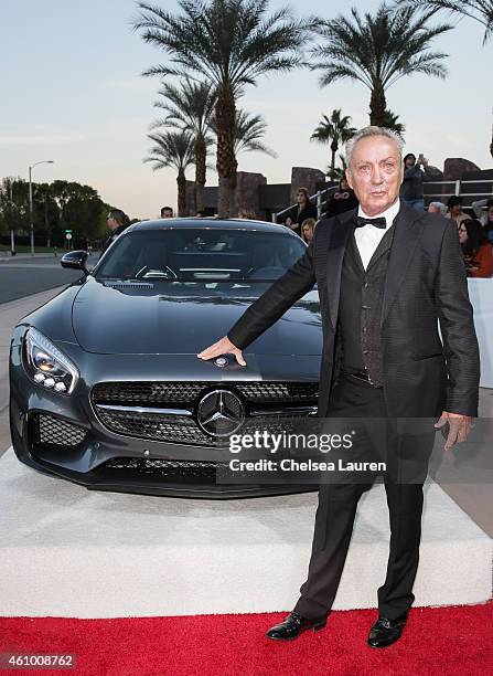 Actor Udo Kier arrives with Mercedes-Benz at the 26th annual Palm Springs International Film Festival Awards Gala on January 3, 2015 in Palm Springs,...