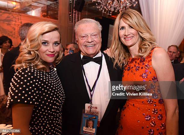 Actress Reese Witherspoon, Palm Springs International Film Festival Chairman Harold Matzner and actress Laura Dern attend the 26th Annual Palm...