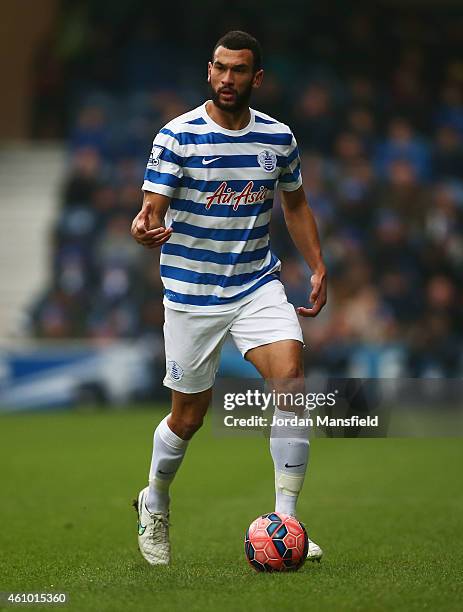 Steven Caulker of QPR in action during the FA Cup Third Round match between Queens Park Rangers and Sheffield United at Loftus Road on January 4,...