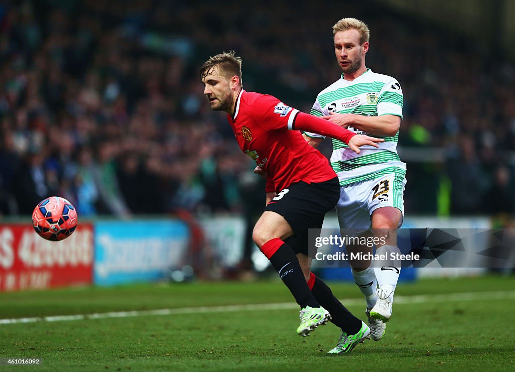 Yeovil Town v Manchester United - FA Cup Third Round