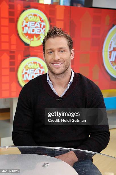 Juan Pablo Galavis and Chris Harrison of Walt Disney Television via Getty Images's "The Bachelor" are guests on "Good Morning America," 1/6/14,...