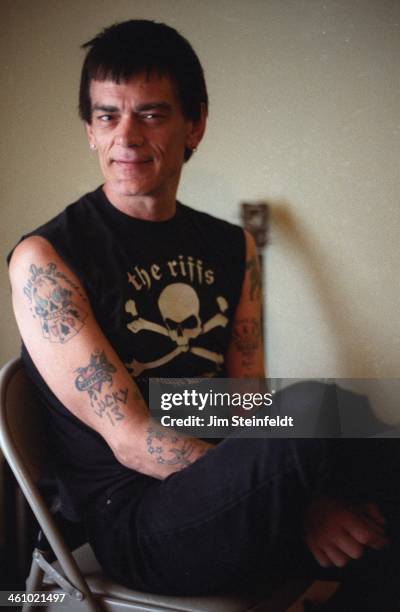 Dee Dee Ramone poses for a portrait during a photo session at his apartment in Los Angeles, California on March 14, 2000.