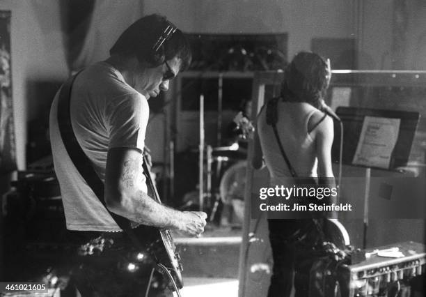 Dee Dee Ramone recording session in Los Angeles, California on March 9, 2000.