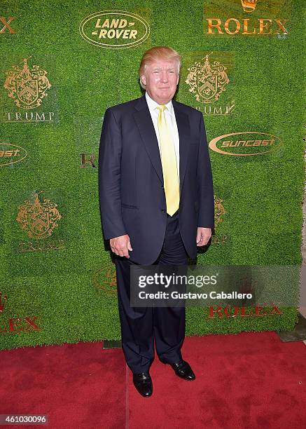 Donald Trump attends Trump Invitational Grand Prix Mar-a-Lago Club at The Mar-a-Largo Club on January 4, 2015 in Palm Beach, Florida.