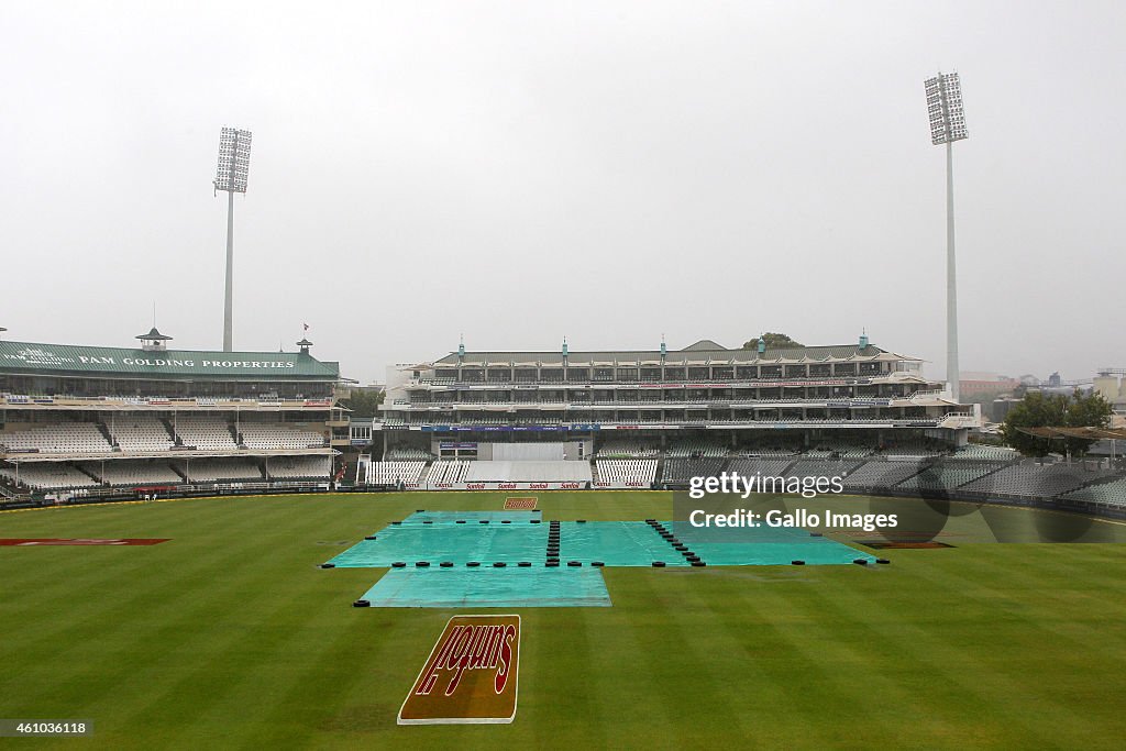 South Africa v West Indies Test Match Series - Third Test Day 4