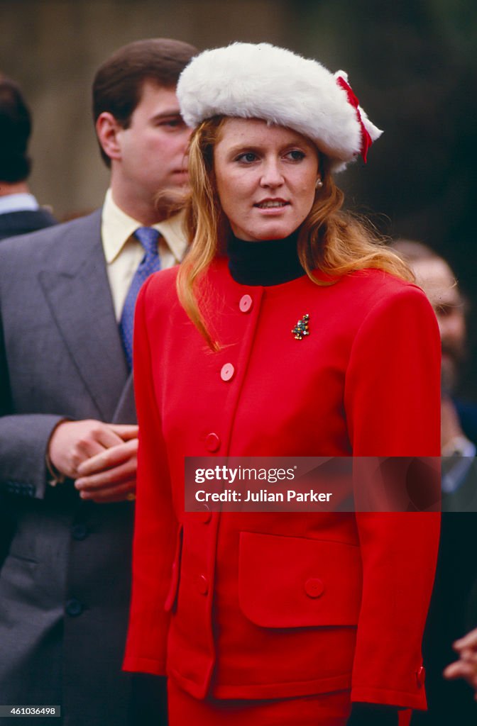 Royals attend The Christmas Day Service At St Georges Chapel, Windsor Castle