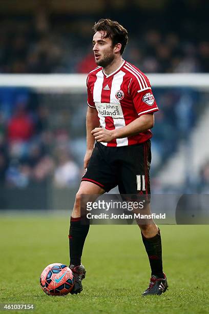 Jose Baxter of Sheffield United in action during the FA Cup Third Round match between Queens Park Rangers and Sheffield United at Loftus Road on...