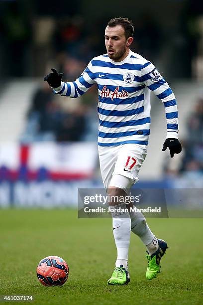 Jordan Mutch of QPR in action during the FA Cup Third Round match between Queens Park Rangers and Sheffield United at Loftus Road on January 4, 2015...