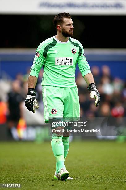 Mark Howard of Sheffield United during the FA Cup Third Round match between Queens Park Rangers and Sheffield United at Loftus Road on January 4,...