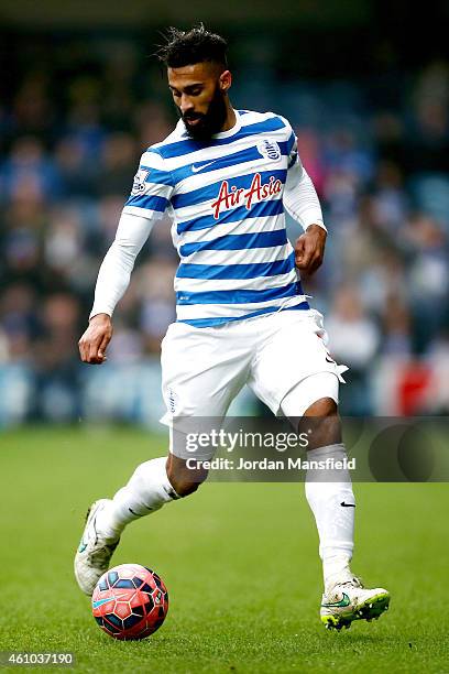 Armand Traore of QPR in action during the FA Cup Third Round match between Queens Park Rangers and Sheffield United at Loftus Road on January 4, 2015...