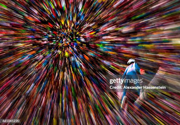 Nicholas Fairall of the USA competes on his first jump on day 6 of the Four Hills Tournament Ski Jumping event at Bergisel-Schanze on January 4, 2015...