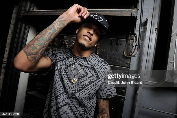 Rapper August Alsina is photographed for Urban Ink on October 29, 2013 in New York City.