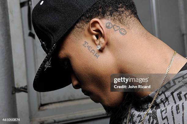 Rapper August Alsina is photographed for Urban Ink on October 29, 2013 in New York City.
