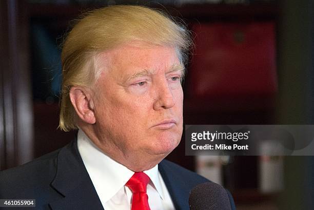 Donald Trump attends the "Celebrity Apprentice" Red Carpet Event at Trump Tower on January 5, 2015 in New York City.