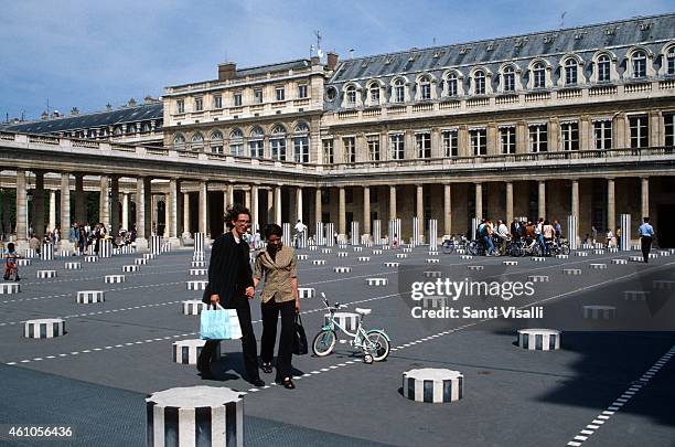 Courtyard Palais Royal on May 21, 1997 in Paris France.