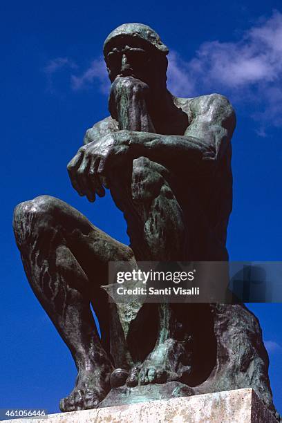 Rodin Museum with Thinker-Le Penseur-on May 28, 1997 in Paris France.