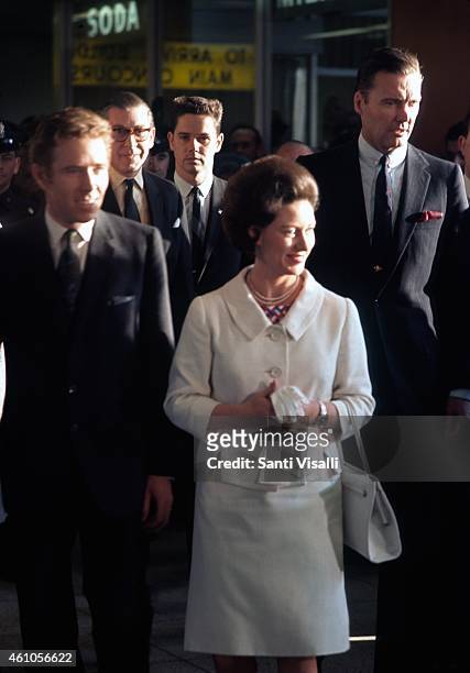Princess Margaret with husband Lord Snowdon on October 21, 1967 in New York, New York.