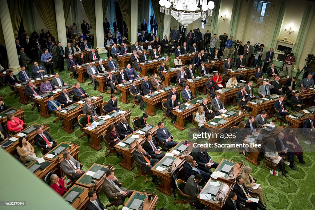 Gov. Jerry Brown gives inaugural address