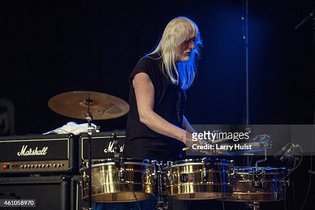 Edgar Winter performing with ' The Edgar Winter Group ' at the Civic Auditorium in Colorado Springs, Colorado on December 31, 2014.