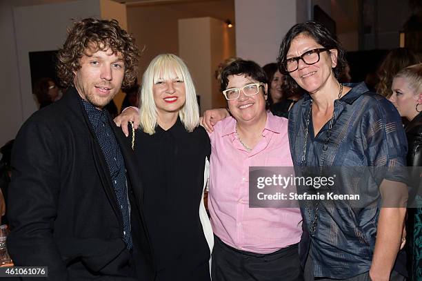 Erik Anders Lang, Sia Furler and Cathy Opie Julie Burleigh attend Hammer Museum 12th Annual Gala In The Garden With Generous Support From Bottega...