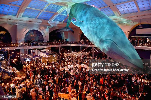Atmosphere at the "Girls" season four series premiere after party at The Museum of Natural History on January 5, 2015 in New York City.