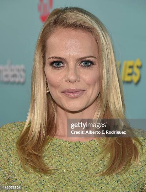 Actress Mircea Monroe arrives to Showtime's Celebration of All-New Seasons Of "Shameless," "House Of Lies" And "Episodes" at Cecconi's Restaurant on...