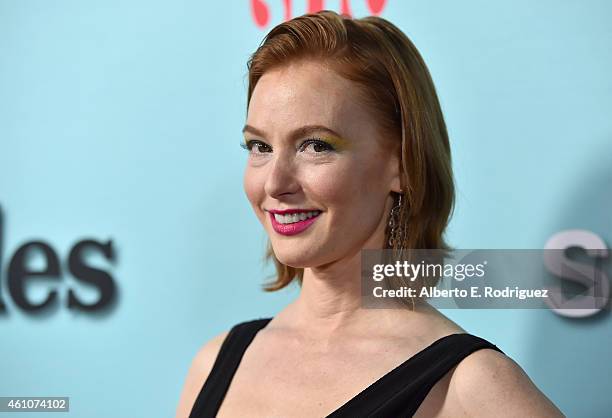 Actress Alicia Witt arrives to Showtime's Celebration of All-New Seasons Of "Shameless," "House Of Lies" And "Episodes" at Cecconi's Restaurant on...