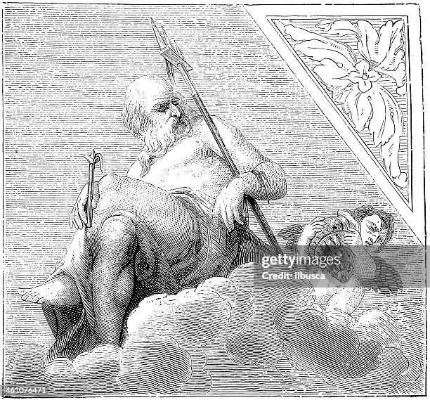 neptune by veronese - neptune stock illustrations