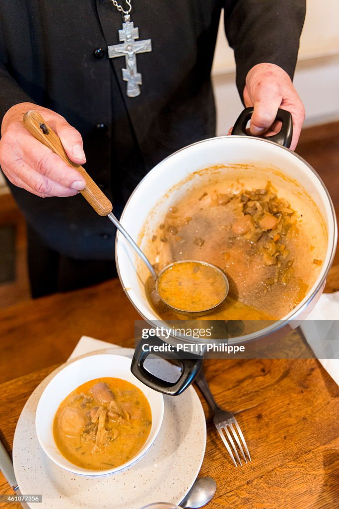 Monastery Cook Brother Jean the monk cook at the Orthodox monastery of skite... News ...