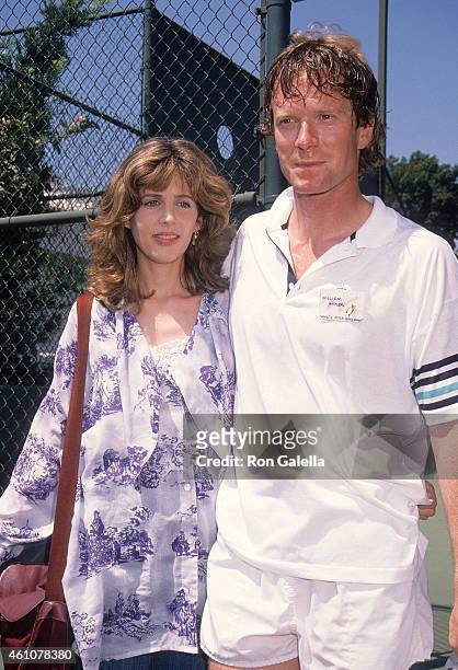 Actress Tracy Nelson and actor William R. Moses attends the Sxith Annual Celebrity Tennis Classic to Benefit the Make-A-Wish Foundation on August 11,...