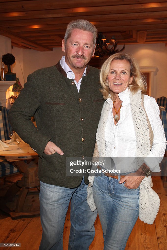 Andrea L'Arronge and her husband Charly Reichenwallner during the